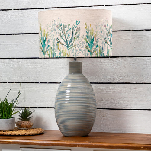 Abstract Blue Lighting - Epona  & Coral Reef Eva  Complete Table Lamp Duck/Kelpie Voyage Maison