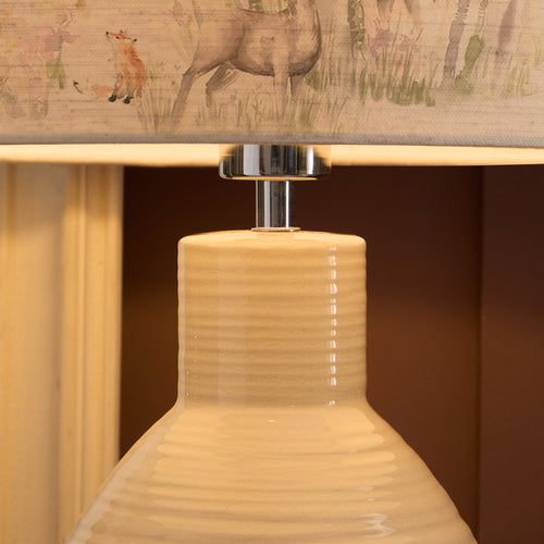 Animal Cream Lighting - Enchanted Forest Eva & Epona Complete Table Lamp Cream/Forest Voyage Maison