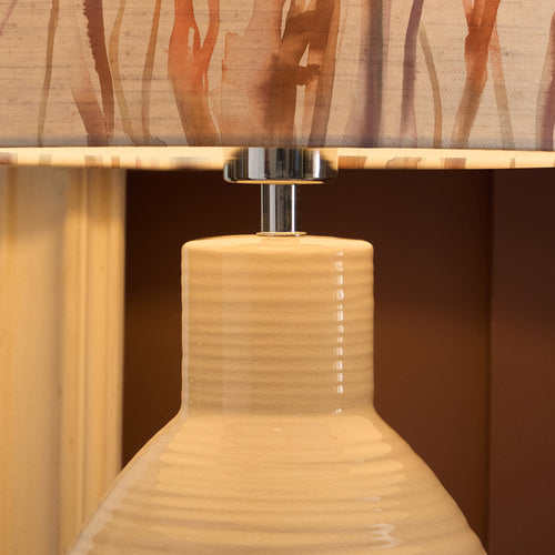 Abstract Cream Lighting - Falls Anna & Epona Complete Table Lamp Cream/Ironstone Additions