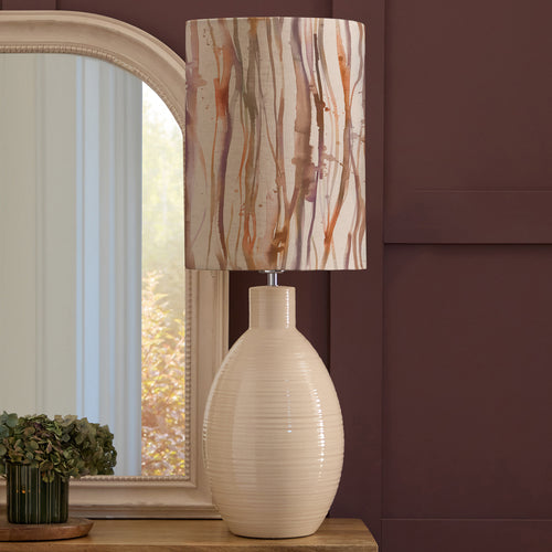 Abstract Cream Lighting - Falls Anna & Epona Complete Table Lamp Cream/Ironstone Additions