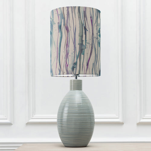 Abstract Blue Lighting - Epona  & Falls Anna  Complete Table Lamp Duck/Indigo Additions
