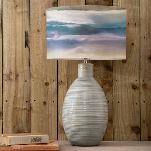 Abstract Blue Lighting - Fjord Eva & Epona Complete Table Lamp Duck/Loch Voyage Maison