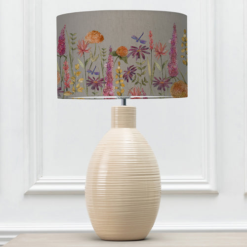 Floral Cream Lighting - Florabunda Eva & Epona Complete Table Lamp Cream/Russet Voyage Maison