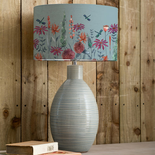 Floral Blue Lighting - Florabunda Eva & Epona Complete Table Lamp Duck/Cornflower Voyage Maison