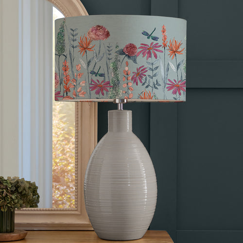 Floral Blue Lighting - Florabunda Eva & Epona Complete Table Lamp Duck/Cornflower Voyage Maison