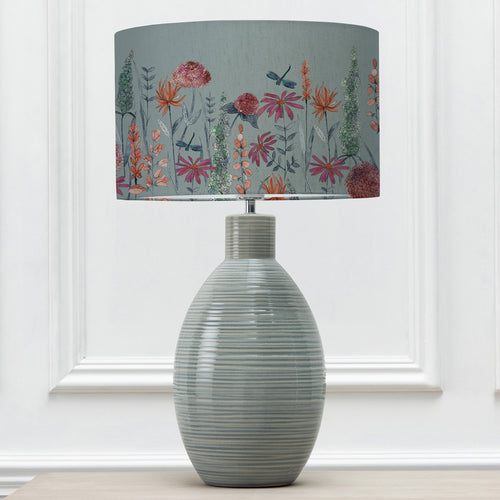 Floral Blue Lighting - Florabunda Eva & Epona Complete Table Lamp Duck/Cornflower Voyage Maison