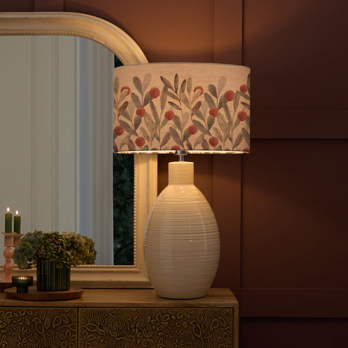 Animal Cream Lighting - Katsura Eva & Epona Complete Table Lamp Cream/Mulberry Voyage Maison