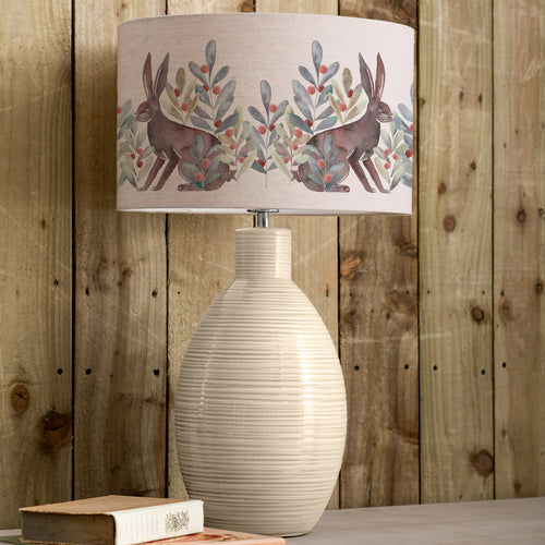 Animal Cream Lighting - Kensuri Eva & Epona Complete Table Lamp Cream/Mulberry Voyage Maison