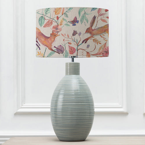 Animal Blue Lighting - Epona  & Leaping Into The Fauna Eva  Complete Table Lamp Duck/Linen Voyage Maison
