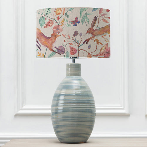 Animal Blue Lighting - Leaping Into The Fauna Eva & Epona Complete Table Lamp Duck/Linen Voyage Maison