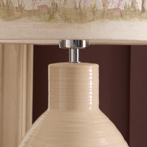 Animal Cream Lighting - Moorland Stag Eva & Epona Complete Table Lamp Cream/Linen Voyage Maison