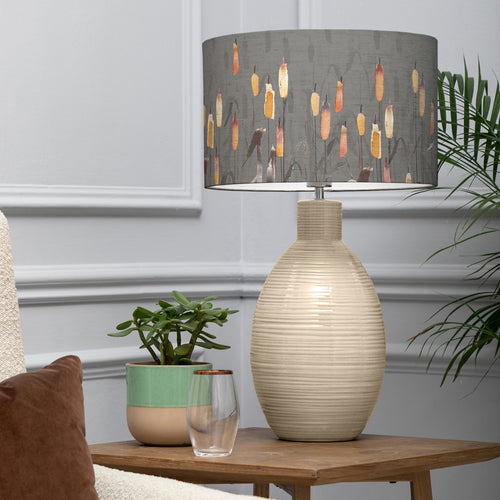 Floral Cream Lighting - Orientalis Eva & Epona Complete Table Lamp Cream/Amber Voyage Maison