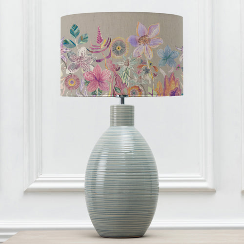 Floral Blue Lighting - Epona  & Primrose Eva  Complete Table Lamp Duck/Haze Voyage Maison