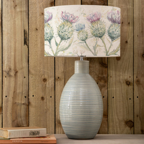 Floral Blue Lighting - Epona  & Thistle Glen Eva  Complete Table Lamp Duck/Linen Voyage Maison