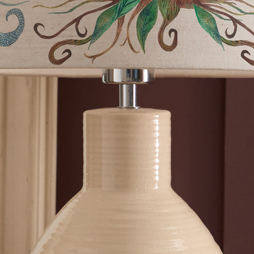 Animal Cream Lighting - Willow Woods Eva & Epona Complete Table Lamp Cream/Linen Voyage Maison