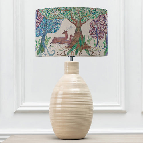 Animal Cream Lighting - Willow Woods Eva & Epona Complete Table Lamp Cream/Linen Voyage Maison