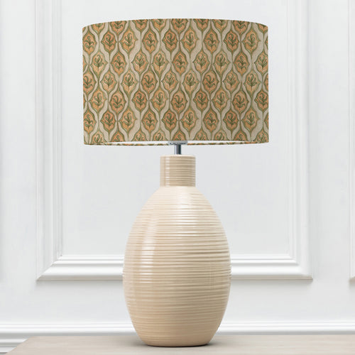 Geometric Orange Lighting - Zephyr Eva & Epona Complete Table Lamp Cream/Lotus Voyage Maison