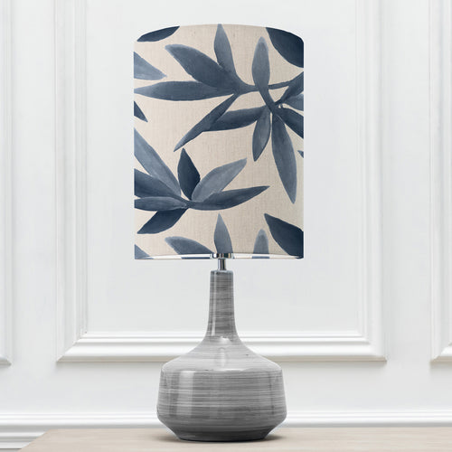 Floral Grey Lighting - Eris  & Silverwood Anna  Complete Table Lamp Slate/Ocean Additions