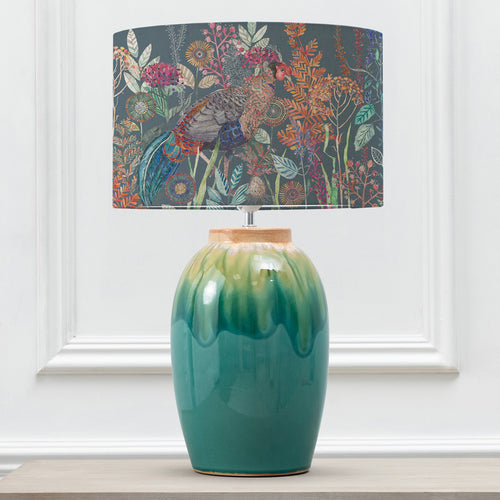 Animal Blue Lighting - Lady Amherst Eva & Eucalypt Complete Table Lamp Aqua/Twilight Voyage Maison