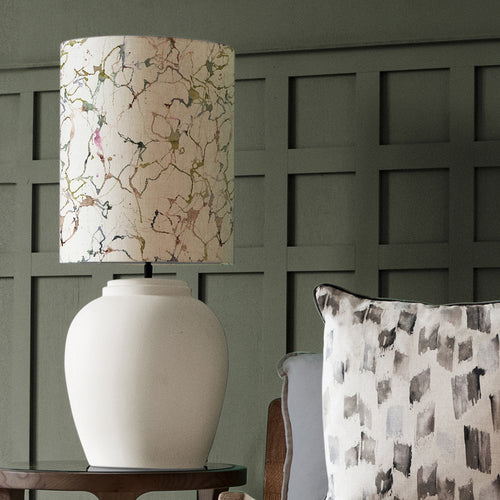 Abstract White Lighting - Evora  & Carrara Anna  Complete Table Lamp Ecru/Meadow Additions