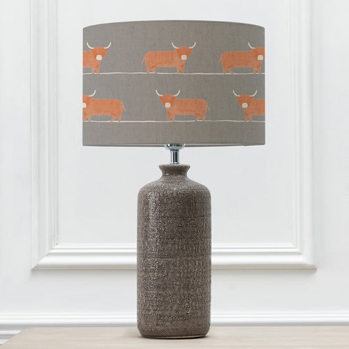 Animal Grey Lighting - Dougal Eva & Inopia Complete Table Lamp Grey/Granite Voyage Maison