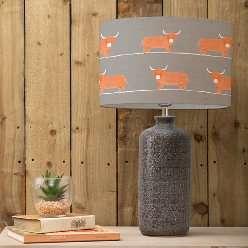 Animal Grey Lighting - Dougal Eva & Inopia Complete Table Lamp Grey/Granite Voyage Maison