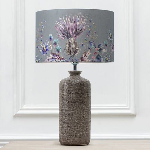 Floral Grey Lighting - Elysium Eva & Inopia Complete Table Lamp Grey/Sapphire Voyage Maison