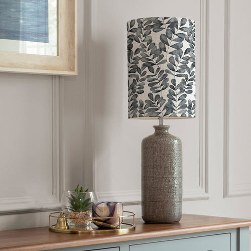 Floral Grey Lighting - Inopia   & Rowan Mini Anna  Complete Lamp Grey/Willow Additions