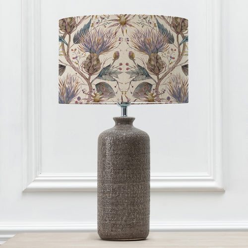 Floral Grey Lighting - Inopia   & Varys Eva  Complete Lamp Grey/Pastel Linen Voyage Maison