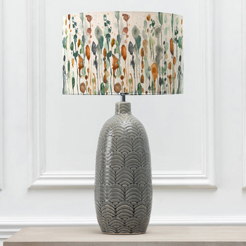 Abstract Grey Lighting - Jadis  & Arley Eva  Complete Table Lamp Grey/Peridot Voyage Maison
