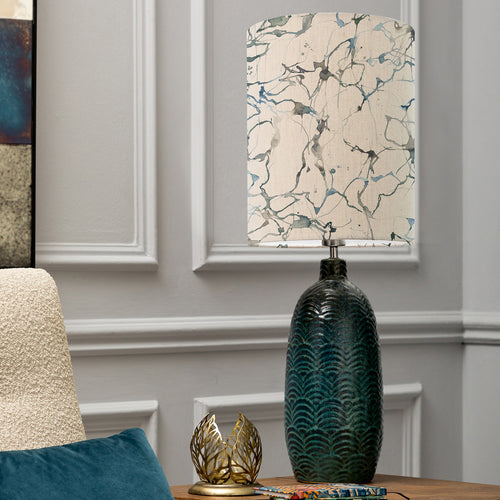 Abstract Blue Lighting - Carrara Anna & Jadis Complete Table Lamp Aqua/Frost Additions