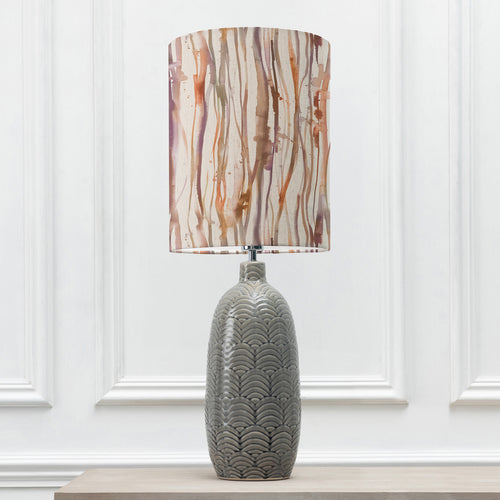 Abstract Grey Lighting - Falls Anna & Jadis Complete Table Lamp Grey/Ironstone Additions