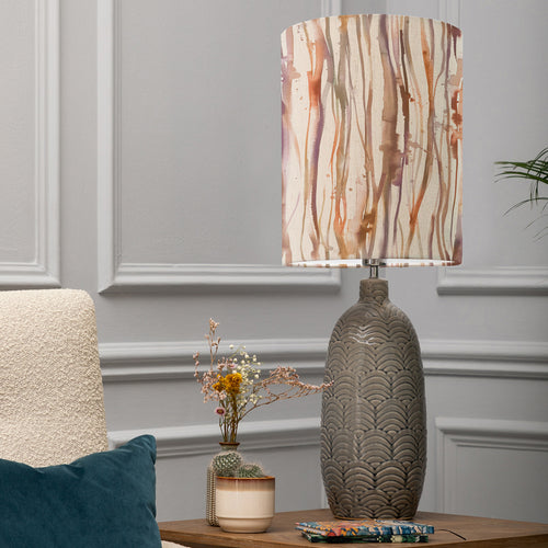 Abstract Grey Lighting - Falls Anna & Jadis Complete Table Lamp Grey/Ironstone Additions