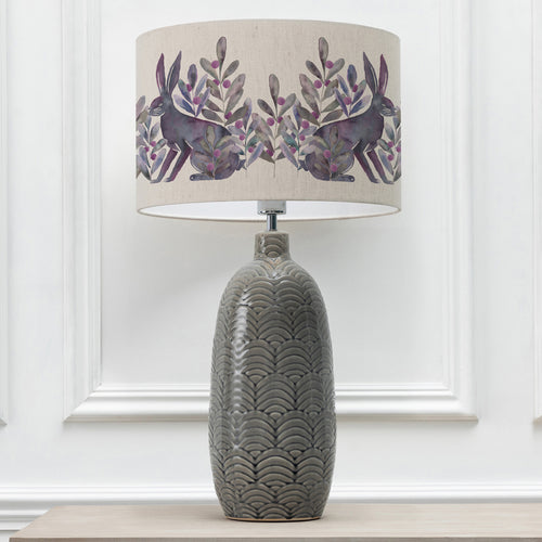 Animal Grey Lighting - Kensuri Eva & Jadis Complete Table Lamp Grey/Violet Voyage Maison