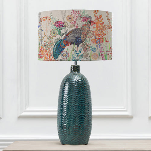 Animal Blue Lighting - Lady Amherst Eva & Jadis Complete Table Lamp Aqua/Linen Voyage Maison