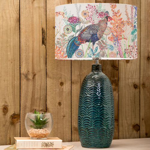 Animal Blue Lighting - Lady Amherst Eva & Jadis Complete Table Lamp Aqua/Linen Voyage Maison