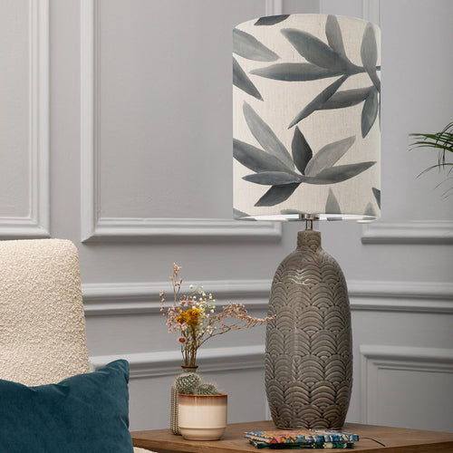 Floral Grey Lighting - Jadis  & Silverwood Anna  Complete Table Lamp Grey/Willow Additions
