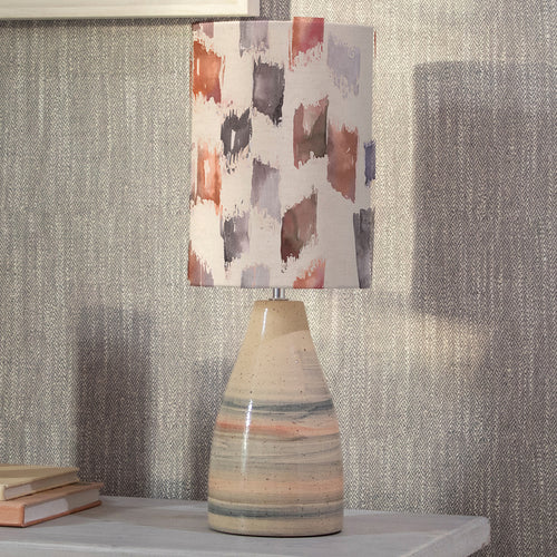 Abstract Beige Lighting - Arwen Anna & Japura Complete Table Lamp Sandstone/Rosewater Additions