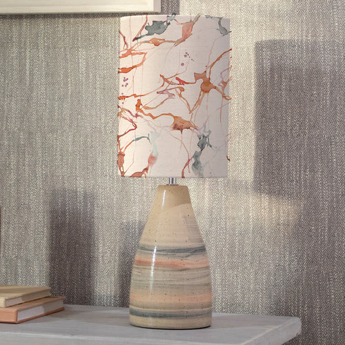 Abstract Beige Lighting - Carrara Anna & Japura Complete Table Lamp Sandstone/Rosewater Additions