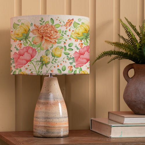 Floral Orange Lighting - Japura & Maisie Complete Table Lamp Sand Voyage Maison