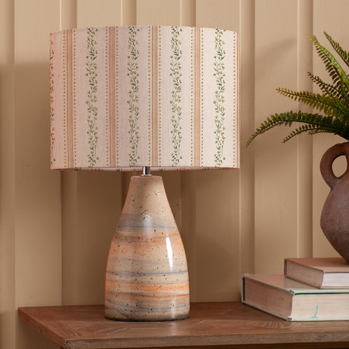 Floral Orange Lighting - Primavera Eva & Japura Complete Table Lamp Sandstone/Melba Voyage Maison