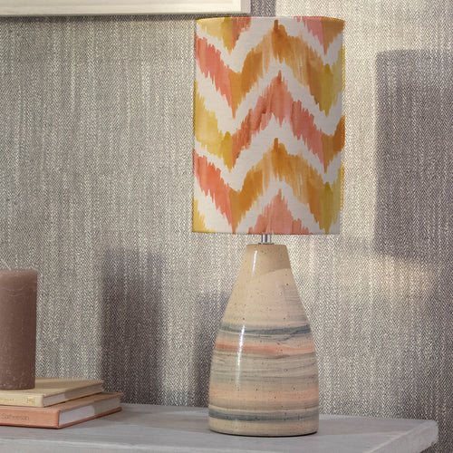 Abstract Beige Lighting - Savannah Anna & Japura Complete Table Lamp Sandstone/Amber Additions