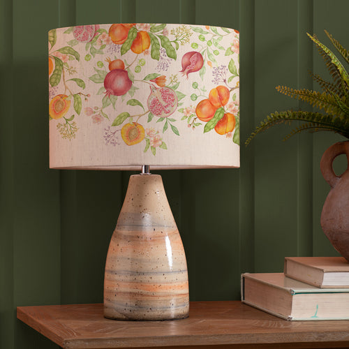 Floral Cream Lighting - Shrubbery Fruits Eva & Japura Complete Table Lamp Sandstone/Melba Voyage Maison