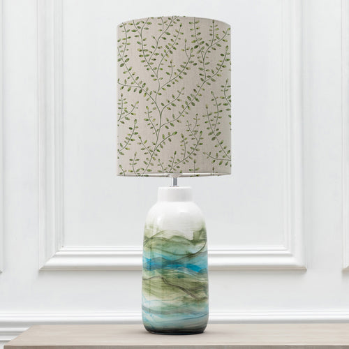 Floral Blue Lighting - Javary  & Eden Anna  Complete Table Lamp Mineral/Apple Additions