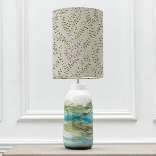 Floral Blue Lighting - Eden Anna & Javary Complete Table Lamp Mineral/Apple Additions