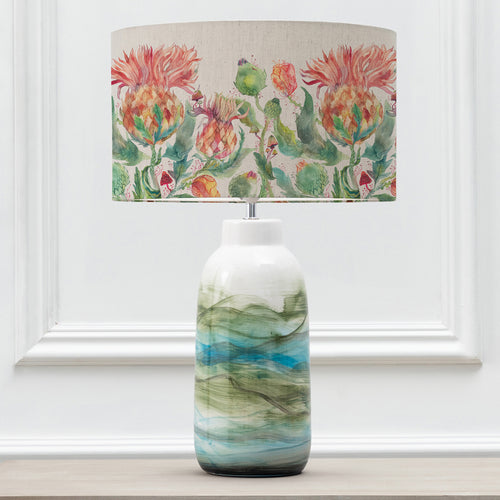 Floral Blue Lighting - Enchanting Thistle Eva & Javary Complete Table Lamp Mineral/Marigold Voyage Maison