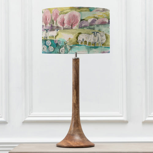 Animal Brown Lighting - Kinross  & Buttermere Eva  Complete Table Lamp Mango/Linen Voyage Maison