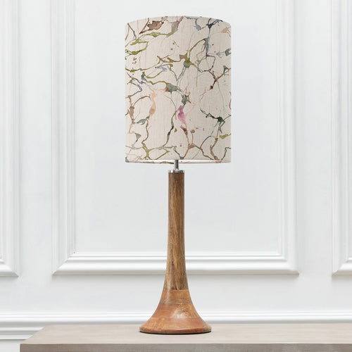 Abstract Brown Lighting - Kinross Small & Carrara Anna  Complete Table Lamp Mango/Meadow Additions
