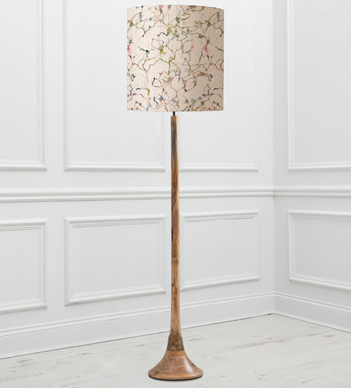 Abstract Brown Lighting - Kinross  & Carrara Anna  Complete Floor Lamp Mango/Meadow Additions