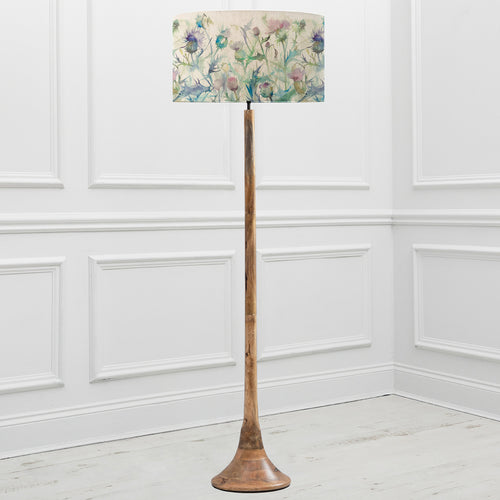 Floral Brown Lighting - Kinross  & Cirsium Eva  Complete Floor Lamp Mango/Damson Voyage Maison